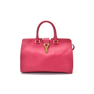 Saint Laurent Cabas handbag pink calfskin